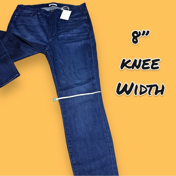🎉 HP!🎉 NWT Good American “Good Waist” Skinny Jeans in Blue796. Size 18 👖 - Picture 9 of 16